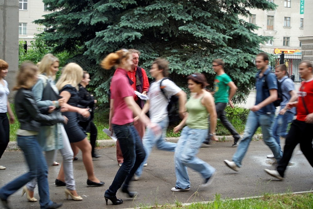 Студенты-флешмобберы ТулГУ на Первом канале 