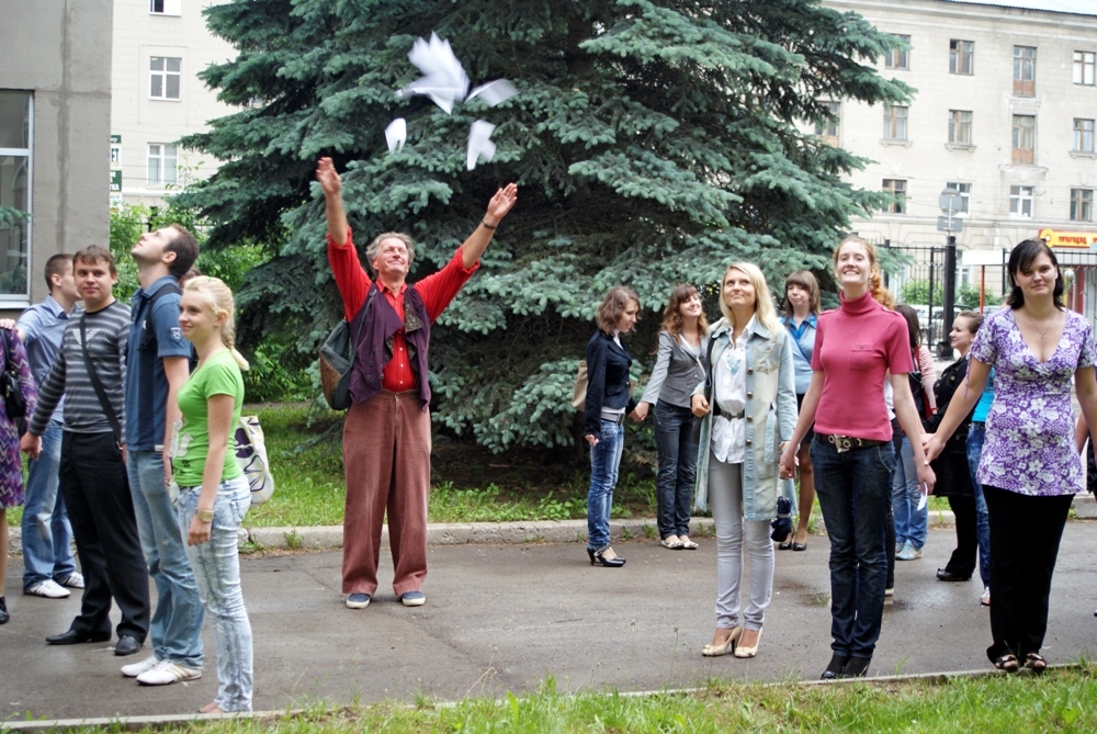 Студенты-флешмобберы ТулГУ на Первом канале 